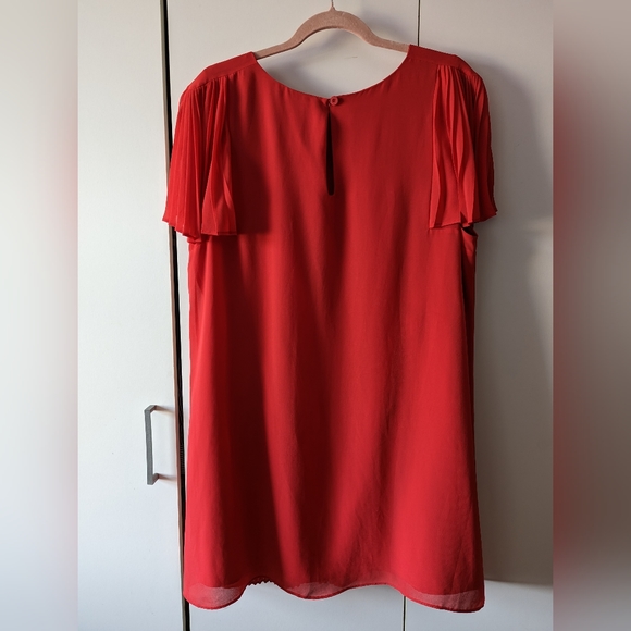 Monsoon Red Dress Size 20 - Picture 7 of 11